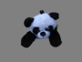 Панда с шарфом лежачая